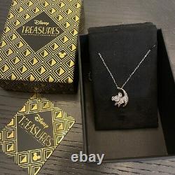 Disney Treasure Simba Lion King Inspired Diamond Pendant 925 10k Gold Necklace