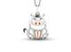 Disney Treasures The Lion King Pumbaa 1/15 Ct Tw Cz Gift Pendant Sterling Sil