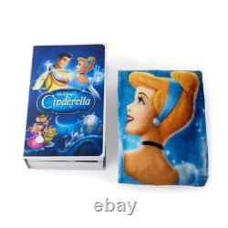 Disney VHS Throw Blanket 4Pk Cinderella Lion King Toy Story Beauty Beast 50x70