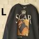 Disney Villains Lion King Scar Sweatshirt Fleece Lining Partial Embroidery L