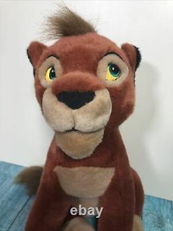Disney Vintage Very Rare Sitting Lion King KOVU Plush Soft Toy Large