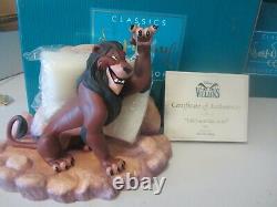 Disney WDCC Scar Lion King Lifes not fair, is it Figure New in Box withCOA