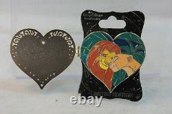 Disney WDI LE Pin Valentines Day Heart Lion King Simba Nala Can You Feel Love
