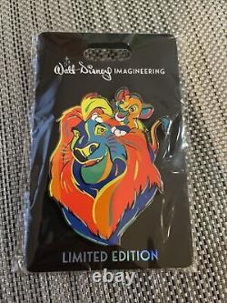 Disney WDI MOG Pop Art Character Color Splash Lion King Mufasa & Simba Pin