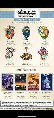 Disney WDI MOG Pop Art Character Color Splash Lion King Mufasa & Simba Pin