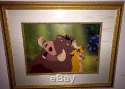 Disney cel the lion king set of 2 framed cel rare animation art edition cells