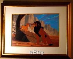 Disney lion king animation cel evil uncle scar simba rare edition art cell