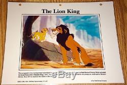 Disney lion king animation cel evil uncle scar simba rare edition art cell