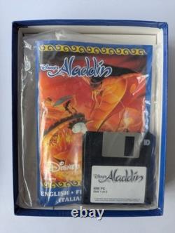 Disney's Aladdin IBM PC 3.5 Big Box Complete+The Lion King Demo Rare Collector's