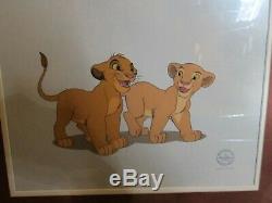 Disney's Classic LION KING Limited Edition Sericel Animated Cell In Custom Frame