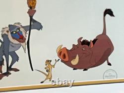 Disney's LION KING CAST OF CHARACTERS Limited Edition Cel BEAUTIFUL & Imperfect
