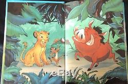 Disney's Lion King Children's Book Set 1-6 1994 Vintage Hard Cover