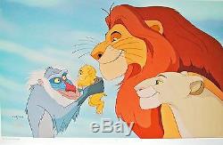 Disney's Lion King Set of 2 Cels, Same Number Circle of Life and Evil Uncle