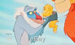 Disney's Lion King Set of 2 Cels, Same Number Circle of Life and Evil Uncle