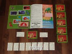 Disney's The Lion King 1994 near-empty Panini album, Complete loose 232 Stickers