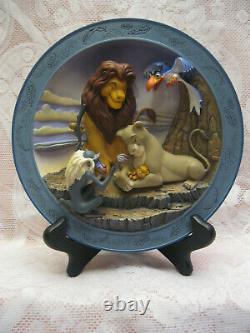 Disney's The Lion King 3D Plate Set of Four Lmtd. Ed. MINT