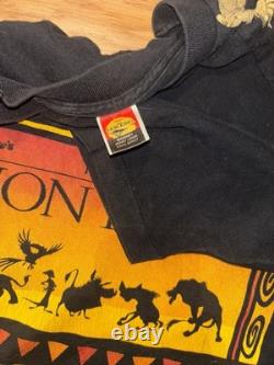 Disney's The Lion King All Over Print Vintage 90's T-Shirt OSFA Jerry Leigh