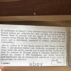 Disney's The Lion King European Limited Edition 248/500 Pin Collection