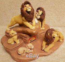 Disney's The Lion King Sandicast Sculptures by Sandra Brue Simba Mufasa Nala
