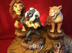 Disneys Lion King WDCC Set With RARE Martine Millan Pride Rock Base COAs