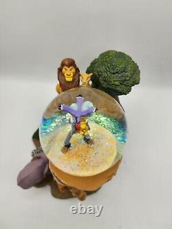 Disneystore THE LION KING Snow Globe Musical CIRCLE OF LIFE Simba Rafiki