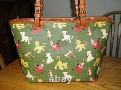 Dooney & Bourke DISNEY Totes Holiday Lion King Alice Black Charms withwristlet