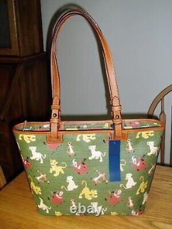 Dooney & Bourke DISNEY Totes Holiday Lion King Alice Black Charms withwristlet