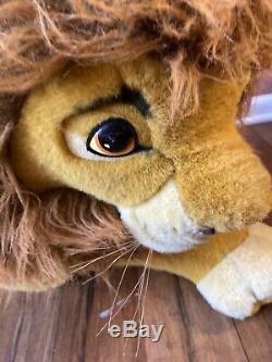 EUC Douglas Co Disney Nestle Huge Jumbo Lion King Stuffed Simba Mufasa 90s Plus