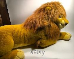 EUC Douglas Lion King Simba Plush Stuffed Disney Huge Jumbo Mufasa 1994 Nestle
