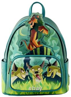 EXCLUSIVE Loungefly Disney Lion King Scar Hyenas Villain GLOW Backpack Bag NWT
