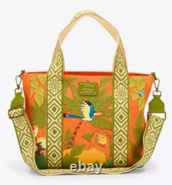 EXCLUSIVE Loungefly Disney Lion King Simba Rafiki Animals Crossbody Tote Bag NWT