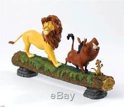 Extremely Rare! Walt Disney The Lion King Simba with Timon & Pumbaa Fig Statue