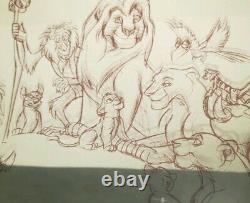 Framed Sericel Drawings Walt Disney Animated Clip Art The Lion King 1994