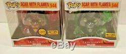 Funko POP Scar CHASE Red Flames + Green Flames #544 Lion King Deluxe Hot Topic