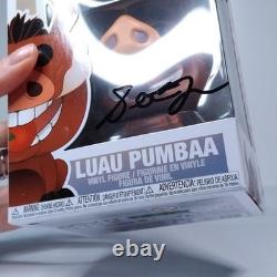 Funko Pop! Disney Lion King Luau Pumbaa Signed Seth Rogen RARE FULL NAME #498