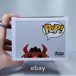 Funko Pop! Disney Lion King Luau Pumbaa Signed Seth Rogen RARE FULL NAME #498