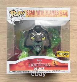 Funko Pop Disney The Lion King Scar With Flames Box #544 + Free Protector