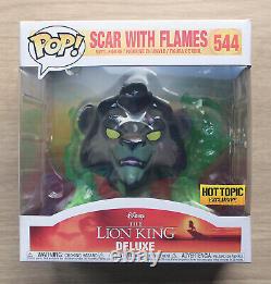 Funko Pop Disney The Lion King Scar With Flames Box + Free Protector