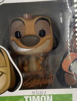 Funko Pop Disney The Lion King Timon 86 Guy Gilchrist SIGNED Certification