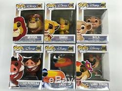 Funko Pop! Disney The Lion King -set Of 7 Bonus Added, Simba, Mufasa, Nala, Pumb