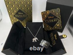 Genuine Disney Treasures The Lion King Diamond Silver Elephant Necklace