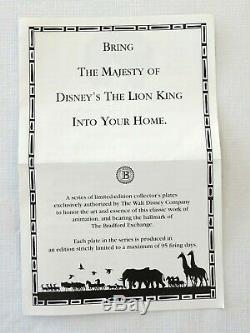 HUGE LOT Twenty Four (24) Disney Plates with Lion King & Disneyland, COA Box XLNT