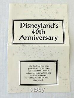 HUGE LOT Twenty Four (24) Disney Plates with Lion King & Disneyland, COA Box XLNT