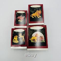 Hallmark Ornaments Disney Lion King Christmas Vintage Keepsake Set of 4 Hanging