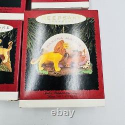 Hallmark Ornaments Disney Lion King Christmas Vintage Keepsake Set of 4 Hanging