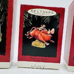 Hallmark Ornaments Disney Lion King Christmas Vintage Keepsake Set of 4 Hanging