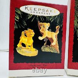 Hallmark Ornaments Disney Lion King Christmas Vintage Keepsake Set of 4 Hanging