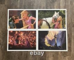 Huge Disney Lithograph Lot Vintage Prints Lion King Aladdin Toy Story Tangled