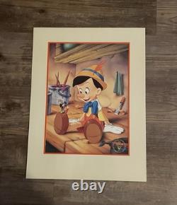 Huge Disney Lithograph Lot Vintage Prints Lion King Aladdin Toy Story Tangled