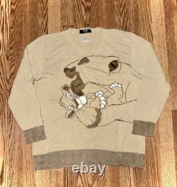 Iceberg History lion king mufasa Sweater Coogi Sz m/l vintage 1997 disney